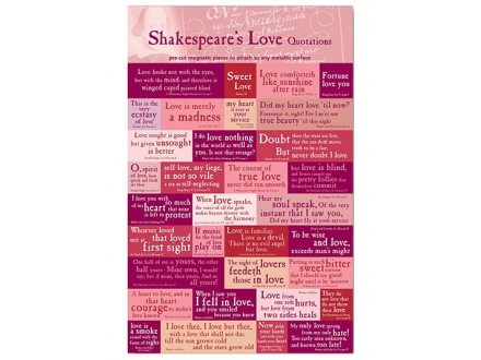 Set magneta 1/33 - Shakespeare Love Quotes