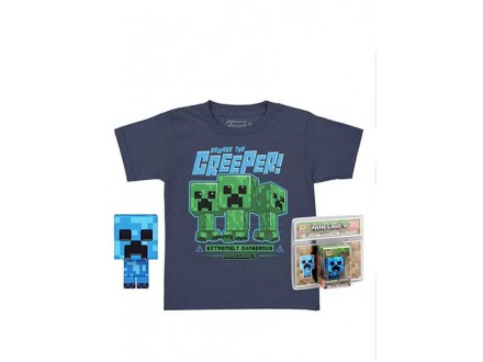 Set majica i figura POP - Minecraft, ChrgdCreepr, M - Minecraft