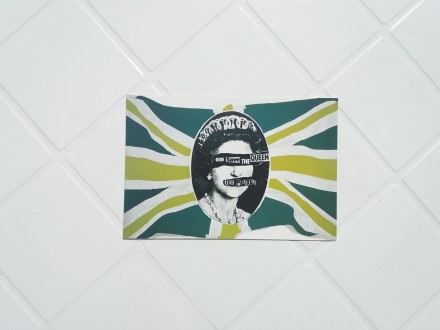Sex Pistols - God Save The Queen- Flag (Razglednica)