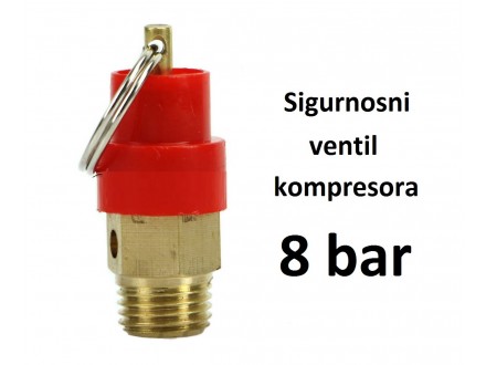 Sigurnosni ventil kompresora - 8bar - 1/4`