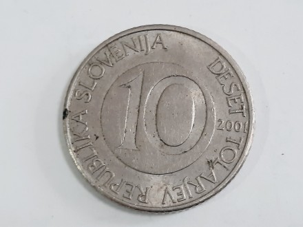 Slovenija 10 tolarjev 2001