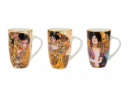 Šolje - set 3, Klimt, The Kiss, Adele &; Judith, 350 ml - Gustav Klimt