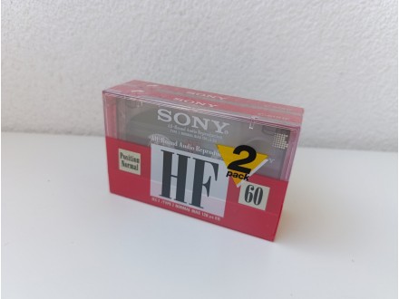 Sony C-60HF AUDIO kasete - 2 x 60min - neotvarano