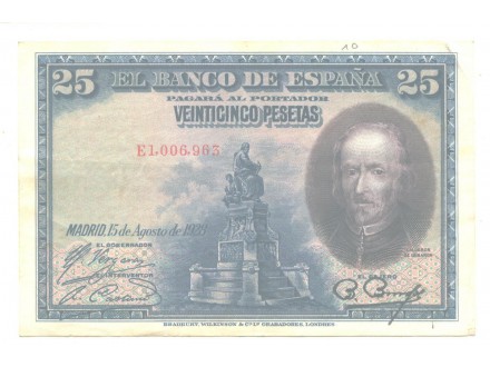 Spanija 25 pesetas 1928