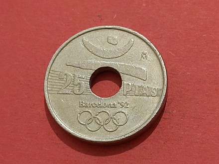 Španija  - 25 pesetas 1990 god Barselona