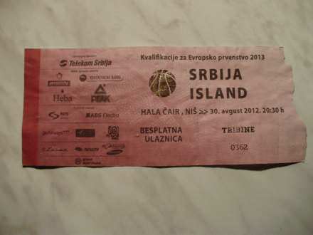Srbija - Island 30.08.2012. kosarka
