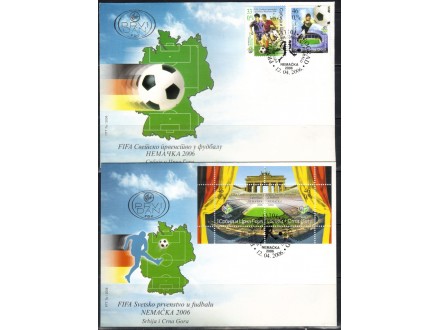 Srbija,SP u fudbalu-Nemačka `06 2006.,set+blok,FDC