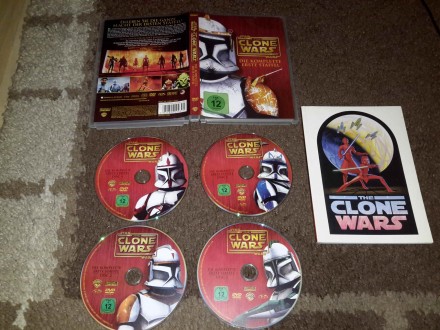 Star wars, The clone wars , kompletna prva sezona 4DVDa