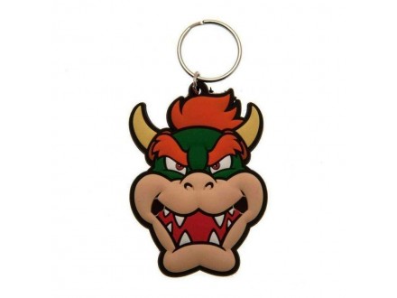 Super Mario (Bowser) Rubber Keychain
