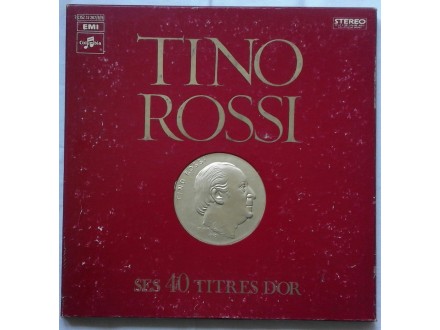 TINO  ROSSI  -  3LP BOX  SES  40 TITRES  D`OR