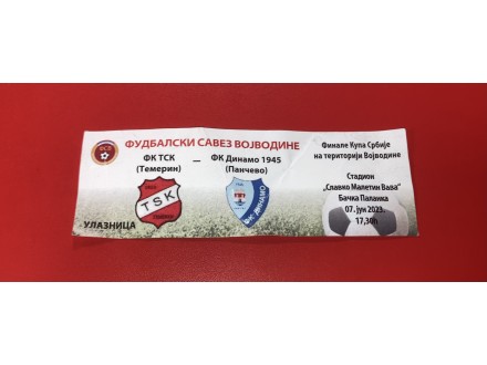 TSK Temerin - Dinamo Pancevo,Finale Kupa Vojvodine 2023