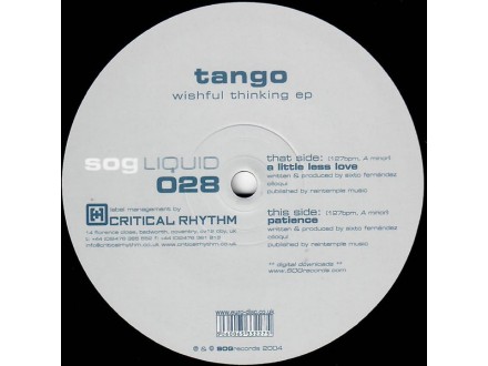 Tango  Wishful Thinking EP