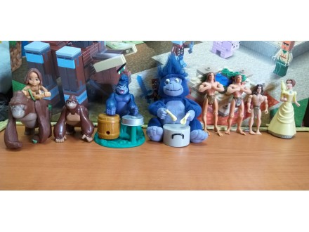 Tarzan / Tharzan Disney kolekcija iz 1999. 9 figura