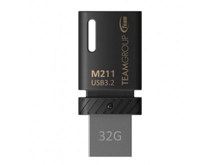 TeamGroup 32GB M211 USB 3.2 + Type C OTG BLACK TM211332GB01