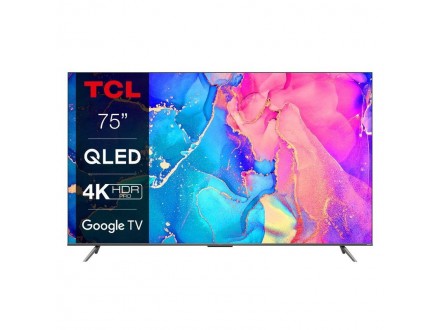 Televizor TCL 75C635/QLED/75`/4K HDR/60Hz/GoogleTV/crna