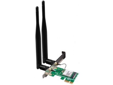 Tenda E12 PCI Express wireless adapter 5GHz-867Mbps/2.4GHz-300Mbps 2xDetachable 5dBi Antenna