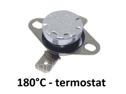 Termostat - 180°C - 10A - 250V - NC