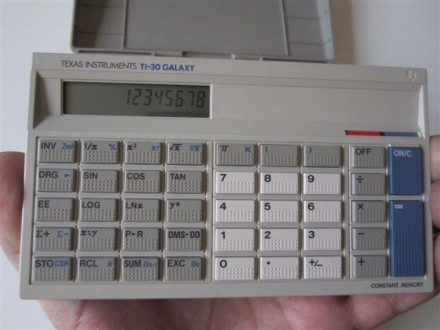 Texas Instruments TI-30 Galaxy stari digitron