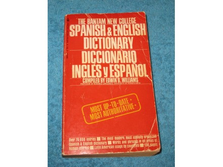 The Bantam New College SPANISH &;; ENGLISH DICTIONARY