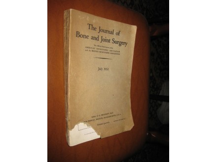 The Journal of Bone and Joint Surgery July 1932.