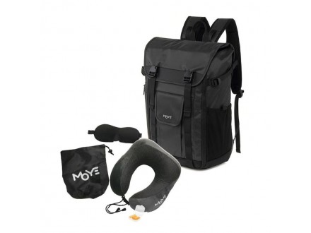 Trailblazer 17.3` Backpack Black O4 + Neck Pillow Grey