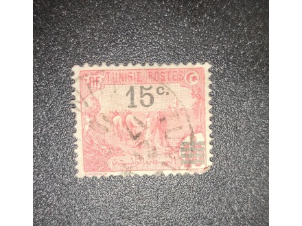 Tunis 1911 Issues of 1906 Surcharged
