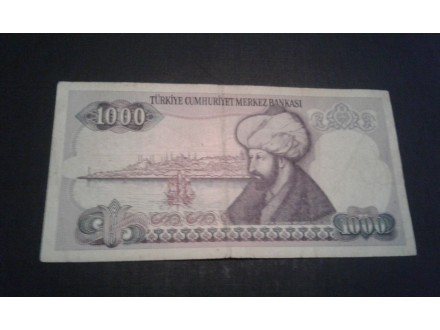 Turska 1000 lira iz 1970.god.