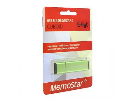 USB Flash memorija MemoStar 64GB CUBOID zelena
