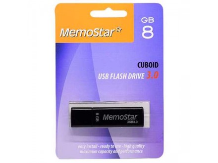USB Flash memorija MemoStar 8GB CUBOID 3.0 crna