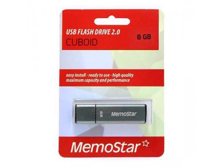 USB Flash memorija MemoStar 8GB CUBOID gun metal 2.0