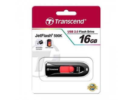 USB Flash memorija Transcend 16GB 2.0 crno-crvena