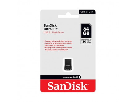 USB flash memorija SanDisk Cruzer Ultra Fit 64GB