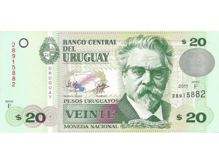 Uruguay 20 pesos 2011. UNC