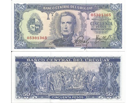 Uruguay 50 pesos 1967. UNC
