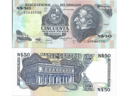 Uruguay 50 pesos 1989. UNC