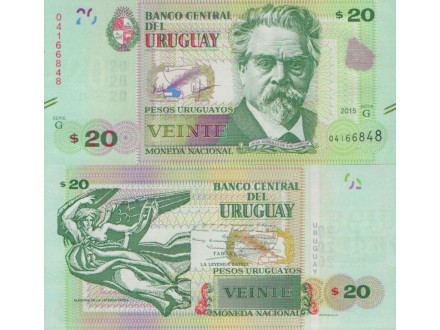Urugvaj URUGUAY 20 Pesos 2015 UNC, P-93