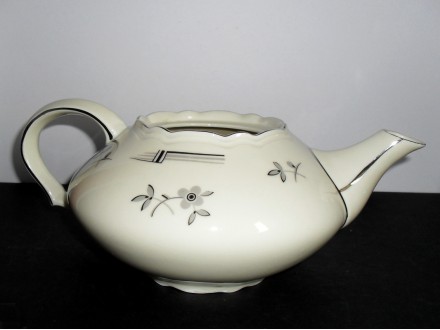 Veliki čajnik - Bauhaus - ArtDeco - Moderna - Porcelan