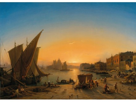 Venice, a View of the Bacino di San Marco from Riva deg