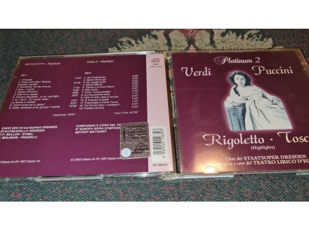 Verdi, Puccini , Rigoletto • Tosca 2CDa , ORIGINAL