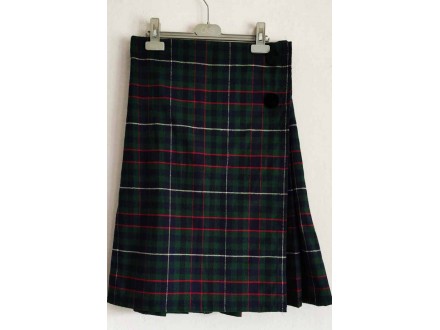Vintage u skotskom stilu suknja na preklop
