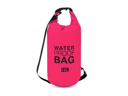 Vodootporna torba Dry Bag 15L pink
