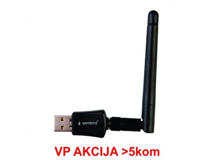 WNP-UA300P-02 **Gembird High power USB wireless adapter 300N, detachable antena, RF pwr