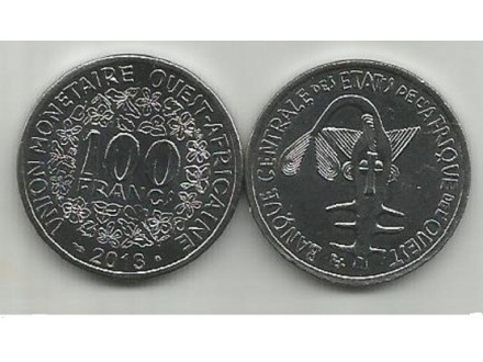 West African States 100 francs 2013. UNC