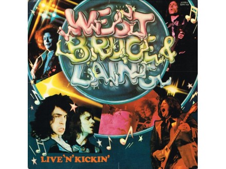 West, Bruce & Laing ‎– Live `N` Kickin` (LP), GERMANY