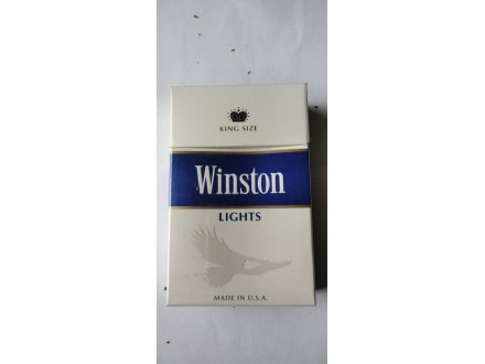 Winston lights kutija od americkih cigareta