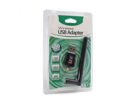 Wireless N adapter sa antenom USB 2.4GHz 5DB 300Mb JWD-U63