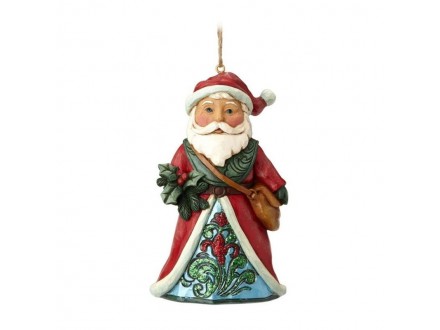Wonderland Santa Holly Hanging Ornament Figure
