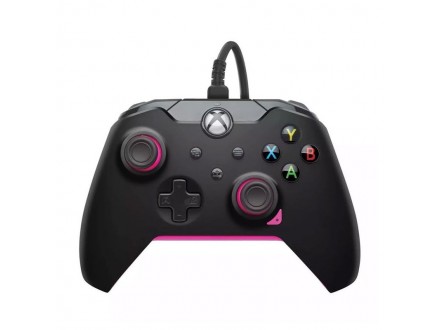 XBOX/PC Wired Controller Black Fuse Pink