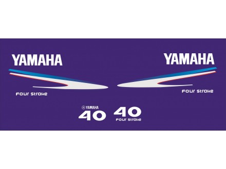 YAMAHA 40 - Nalepnice za vanbrodski  motor