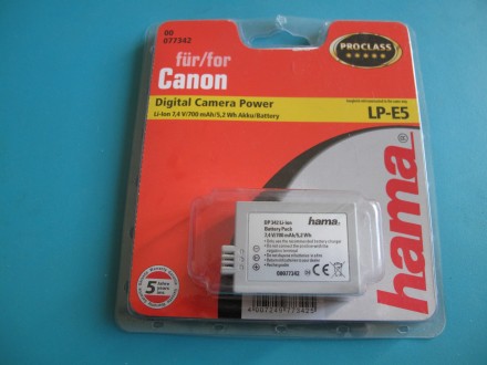 Zamenska HAMA baterija LP-E5 za Canon aparate